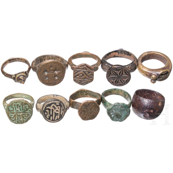 Ten Rings from the Islamic Middle Ages: Seljuk and Early Ottoman, 11th&ndash;16th centuries