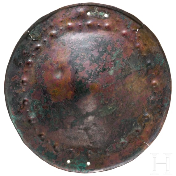 Bronze phalera (probably from breast armour - cardiophylax), Early Iron Age, 9th &ndash; 8th century B.C.