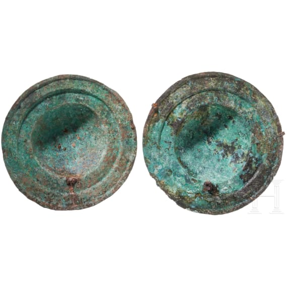 Two Bronze Phalerae (pectoral and dorsal armour) Italic, 6th &ndash; 5th Century B.C.