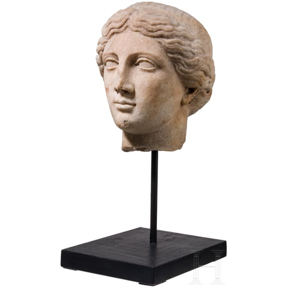 Roman copy of a female head from the late Greek classical period (4th century BC) dating from the 1st&ndash;2nd century A.D.