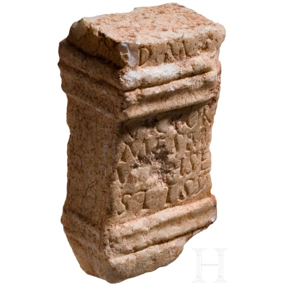 A Roman funerary altar for Victor, 2nd century AD