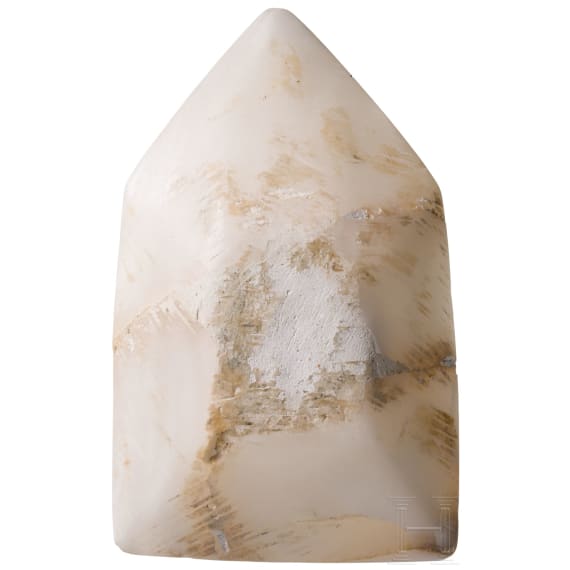 Alabaster aedicula with glass mirror insert as protection against evil, Roman eastern provinces, 1st&ndash;3rd century.