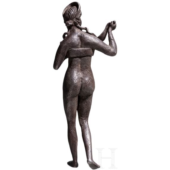 A Roman silver statuette of Venus loosening her breast band, 2nd &ndash; mid-3rd century A.D.