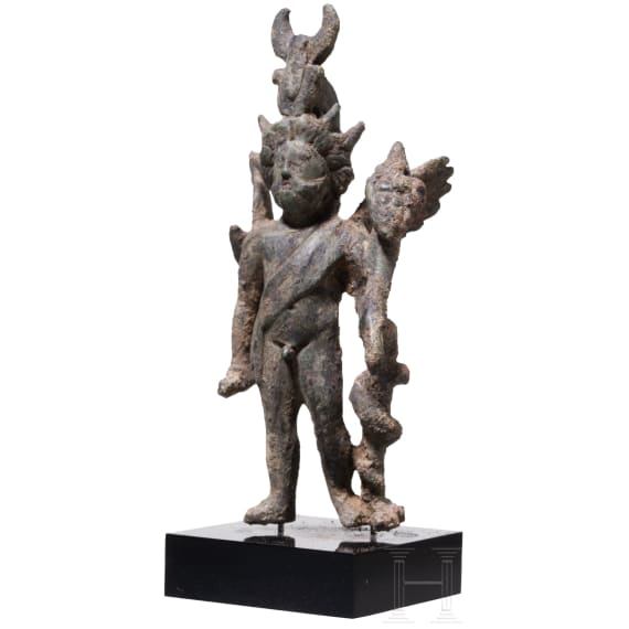 A Syncretistic bronze figure of a deity, Roman, 1st century A.D.