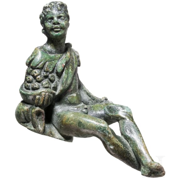 A Bronze Statuette of a Seated Faun, Roman, 1st &ndash; 2nd Century A.D.