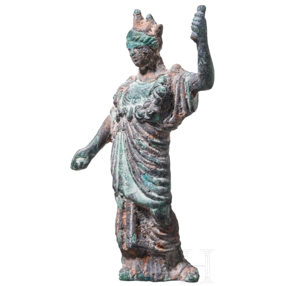 A Roman bronze statuette of Minerva, 2nd &ndash; 3rd century A.D.