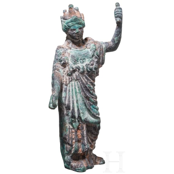 A Roman bronze statuette of Minerva, 2nd &ndash; 3rd century A.D.