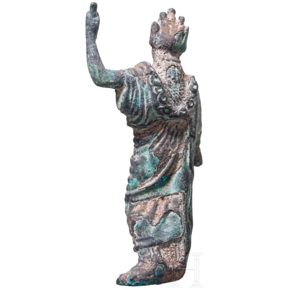 A Roman bronze statuette of Minerva, 2nd &ndash; 3rd century A.D.