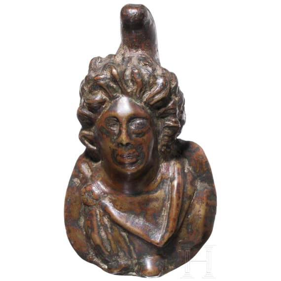 A Roman chariot fitting with a bust of Attis, 2nd &ndash; 3rd century A.D.