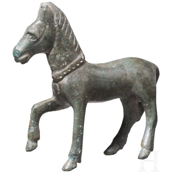 A Roman Provincial Bronze Figure of a Horse, 2nd - 3rd century A.D.