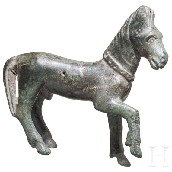 A Roman Provincial Bronze Figure of a Horse, 2nd - 3rd century A.D.
