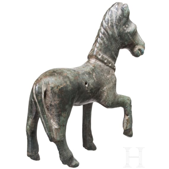 A Roman Provincial Bronze Figure of a Horse, 2nd - 3rd century A.D.