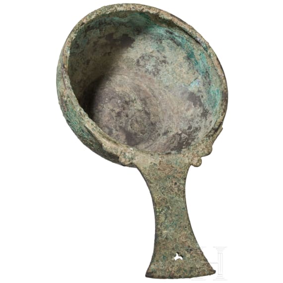 A Bronze casserole, Roman, 2nd century A.D.
