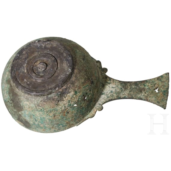 A Bronze casserole, Roman, 2nd century A.D.