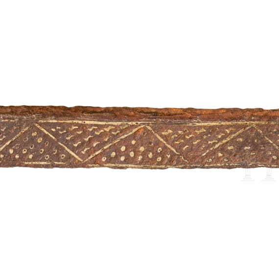 Roman folding chair in iron with silver inlays, 1st &ndash; 4th century A.D.