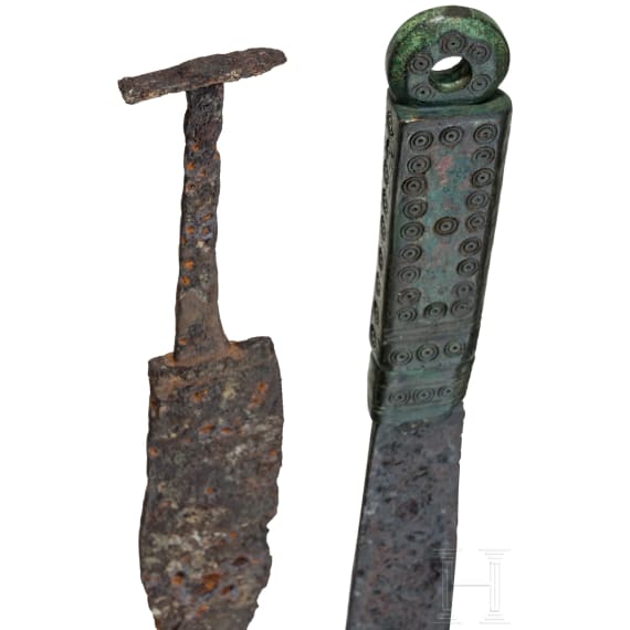 Six knives, mostly late Roman, 4th &ndash; 5th century.