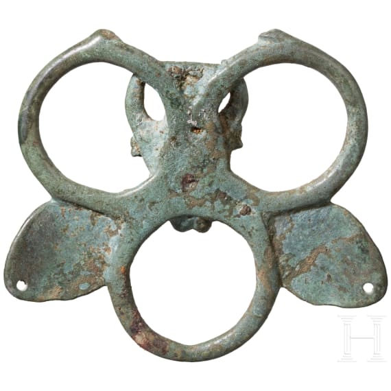 An early Byzantine strap junction with bull's head, 6th - 7th century