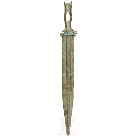 A short hilt tongue sword, late Bronze Age of Southeast Europe, 13th century B.C.