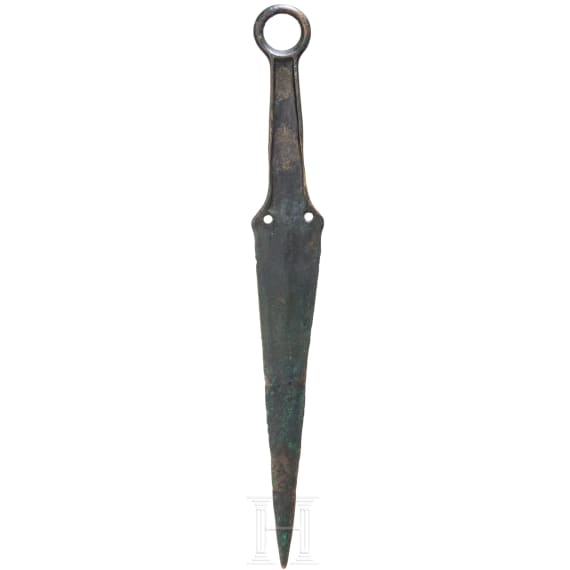 A Urnfield period ring-pommel dagger, 12th to 11th century B.C.