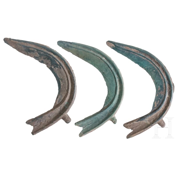Three sickles, 11th - 10th century B.C.