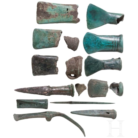 15 Late Bronze Age tools, 13th&ndash;10th century BC
