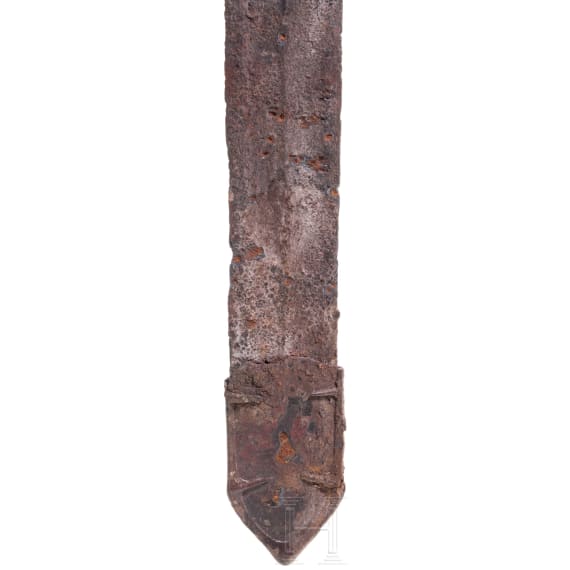 Mittellat&egrave;nezeitliches Schwert mit Resten der Scheide (M&uuml;ndung und Spitze), 3. &ndash; 2. Jhdt. v. Chr.