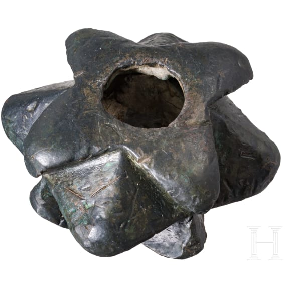 Bronzener Streitkolbenkopf, Osteuropa, 11. bis 12. Jhdt.