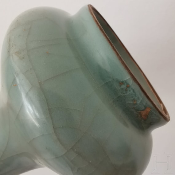 Lonquan-Seladon-Vase, China, wohl Ming-Dynastie