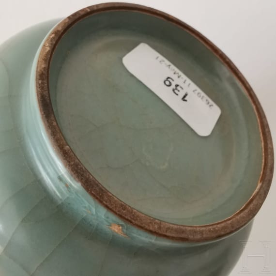 Lonquan-Seladon-Vase, China, wohl Ming-Dynastie