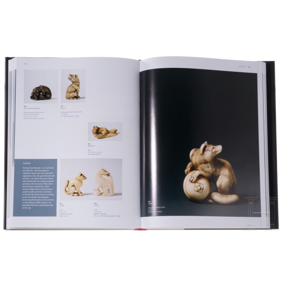 Sieben B&uuml;cher zum Thema Netsuke und japanischem G&uuml;rtelschmuck