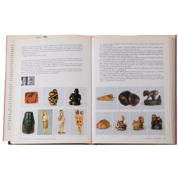 Neun B&uuml;cher zum Thema Netsuke und japanischem G&uuml;rtelschmuck