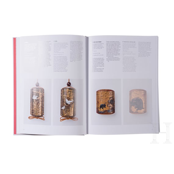 Neun B&uuml;cher zum Thema Netsuke und japanischem G&uuml;rtelschmuck