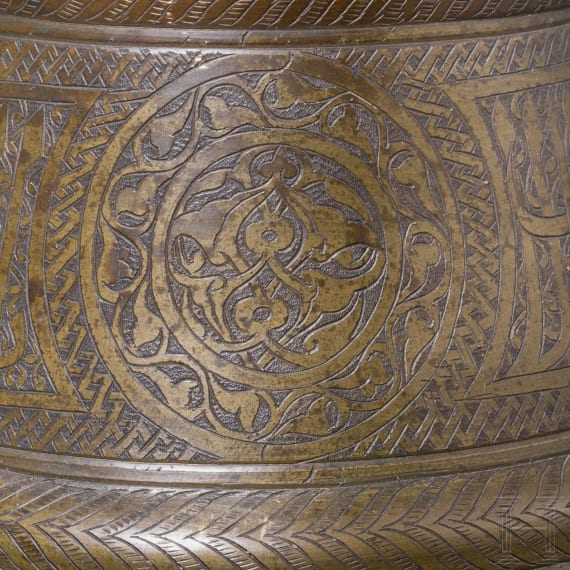 Gravierter Moscheeleuchter, Syrien, 19. Jhdt.