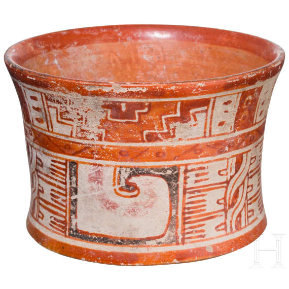 Pr&auml;kolumisches Gef&auml;&szlig; (Blutopfergef&auml;&szlig;), Guatemala, Tikal, Maya-Kultur, Klassische Periode, ca. 600 - 900 n. Chr.