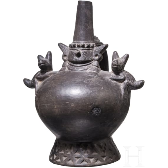 Pr&auml;kolumbisches Figurengef&auml;&szlig;, Peru, Lambayeque, Chimu-Kultur, wohl 11. - 15. Jhdt.