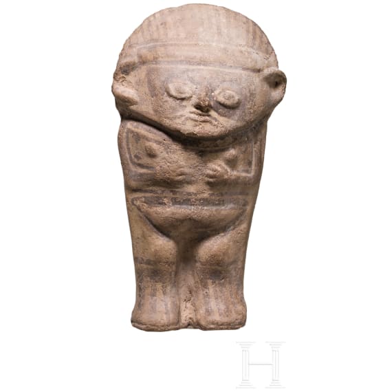 Pr&auml;kolumbische Tonfigur &bdquo;Cuchimilco", Peru, Chancay-Kultur, 13. - 15. Jhdt.