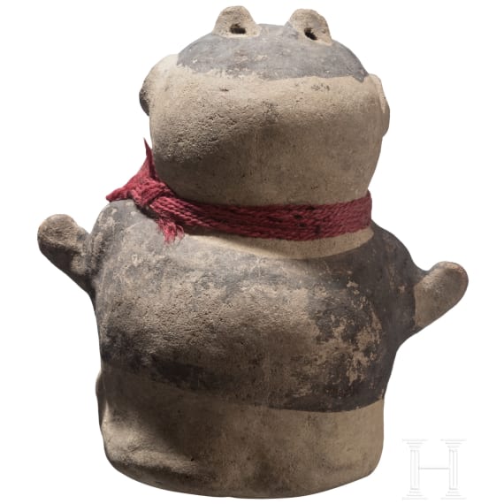 Pr&auml;kolumbisches Tonfigur mit Halsband "Cuchimilco", Peru, wohl Chancay-Kultur, 13. - 15. Jhdt.