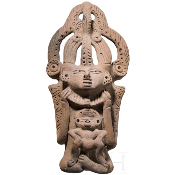 Gro&szlig;es, fig&uuml;rliches Opfergef&auml;&szlig;, wohl Guatemala