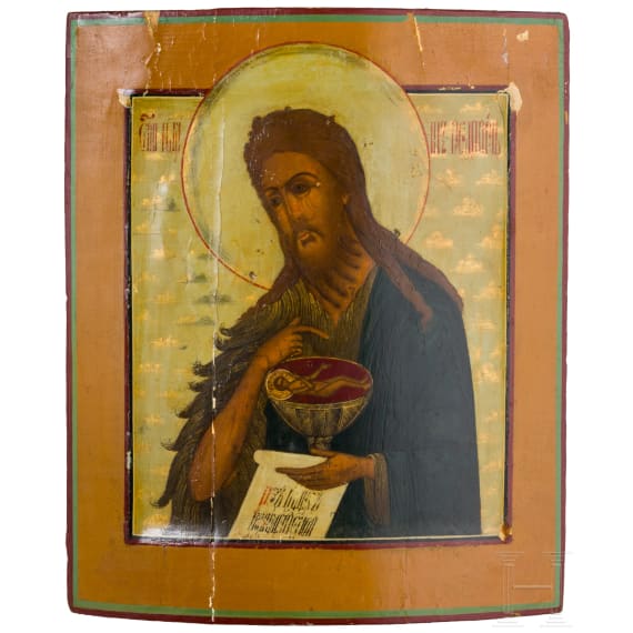 An icon showing St. John the forerunner, Russia, 19th century