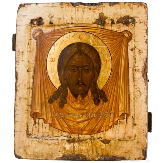 An icon showing the Mandylion, Russia, 18th century