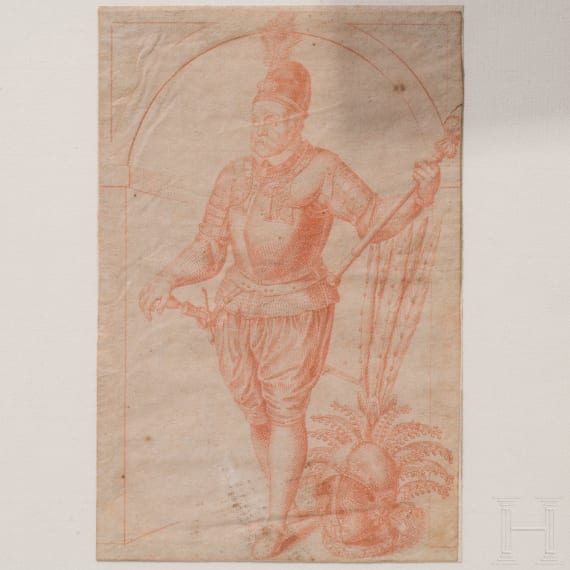 Six red chalk drawings after Giovanni Battista Fontana, circa 1735