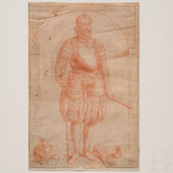 Six red chalk drawings after Giovanni Battista Fontana, circa 1735
