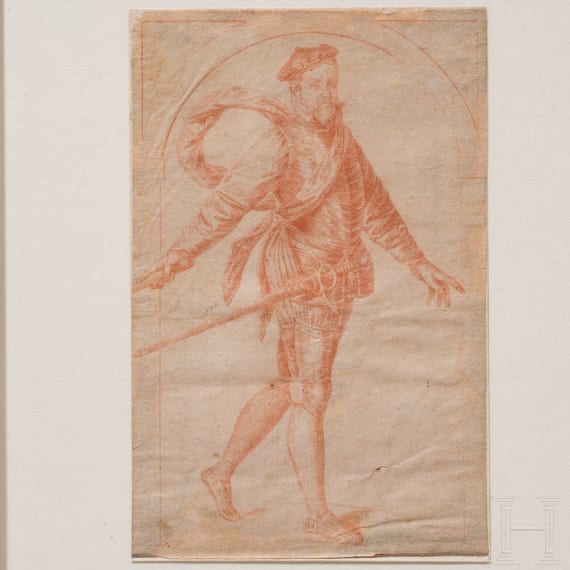 Six red chalk drawings after Giovanni Battista Fontana, circa 1735