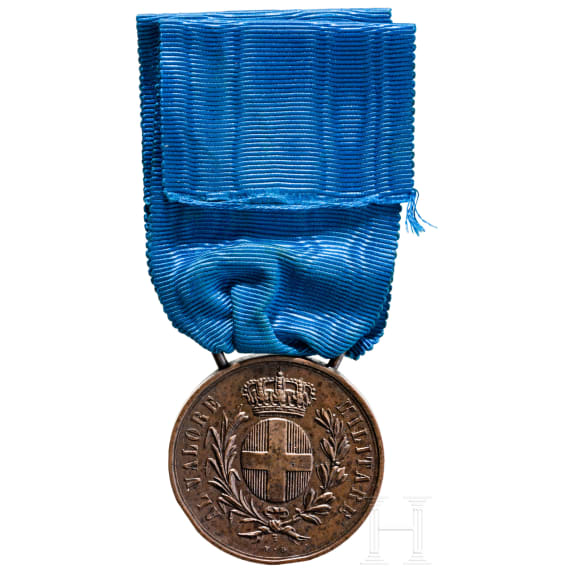 An &lsquo;Al Valore Militare&rsquo; medal awarded to the Czech volunteer Carlo Clomfar, dated 29 June 1918
