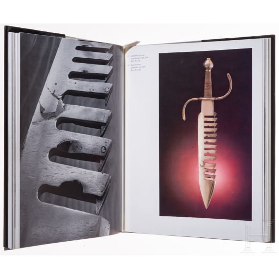 A collection of books on the subject of edged weapons and armour