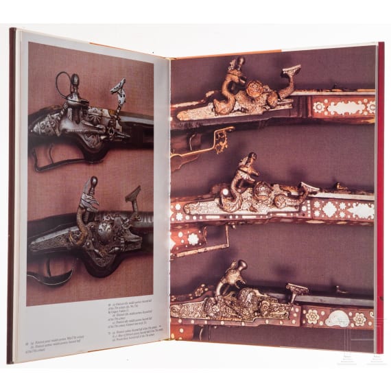 A collection of books on the subject of edged weapons and armour