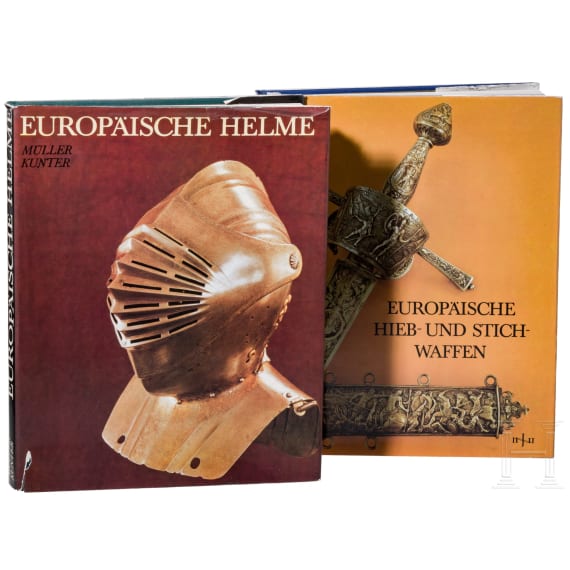 Two books on European helmets and edged weapons, GER