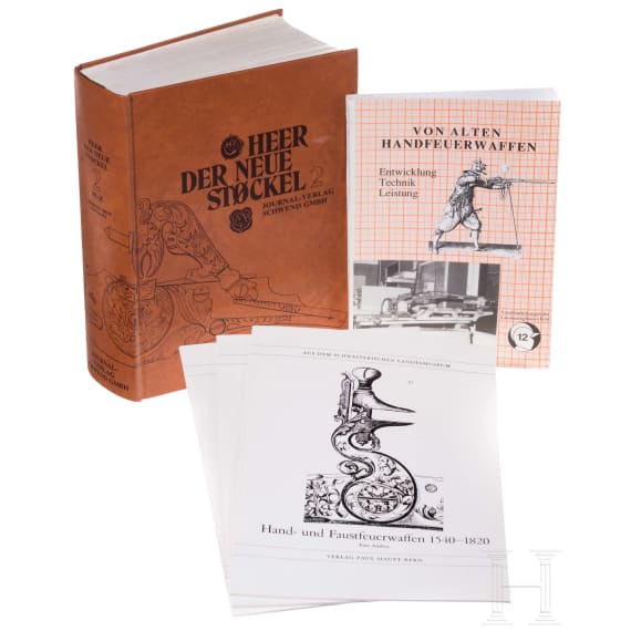 "Der neue Stockel", Vol. 2, and various literature on firearms