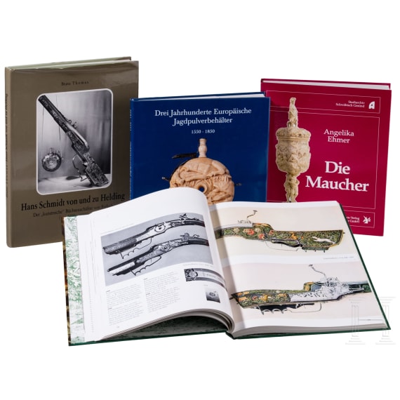 A Collection of books on hunting topics, German, 1980s/1990s