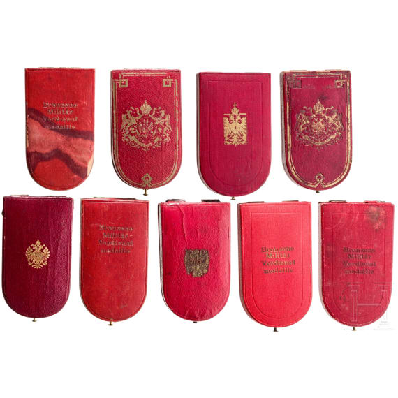 Seven Signum Laudis medals and two Signum Laboris medals